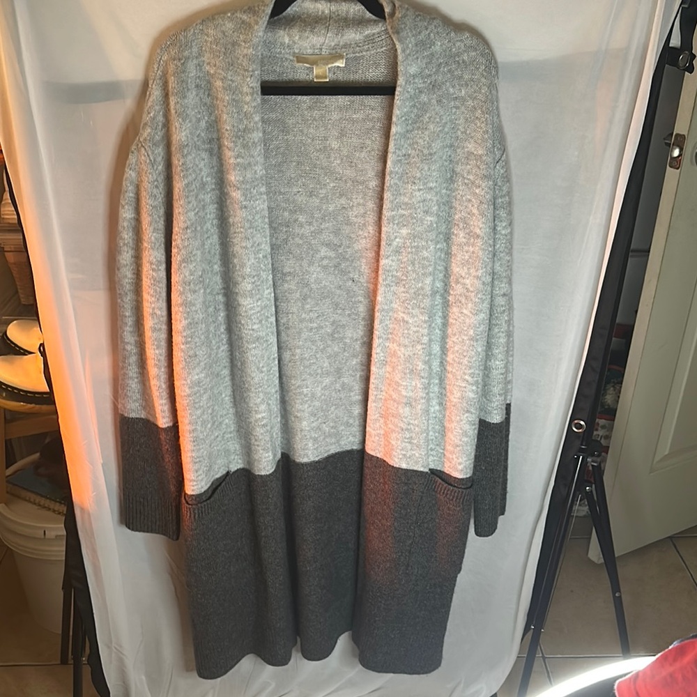 Michael Kors Gray Knit Cardigan